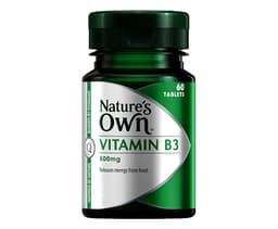 Natures Own Vitamin B3 500Mg 60 Tablets