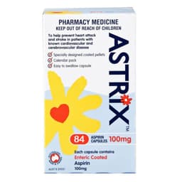 Astrix Low Dose Aspirin 84 Capsules