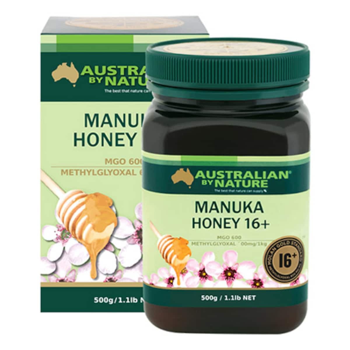 Thumbnail Australian By Nature Manuka Honey 16+ (Mgo 600) 500G