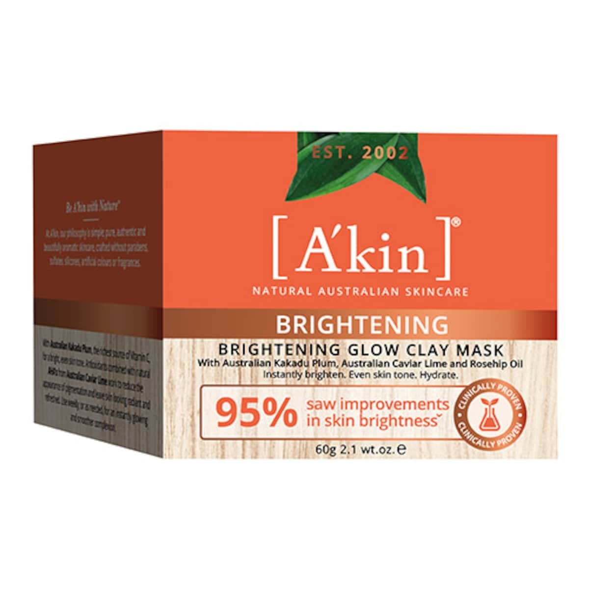 Akin Brightening Glow Clay Mask 60Ml