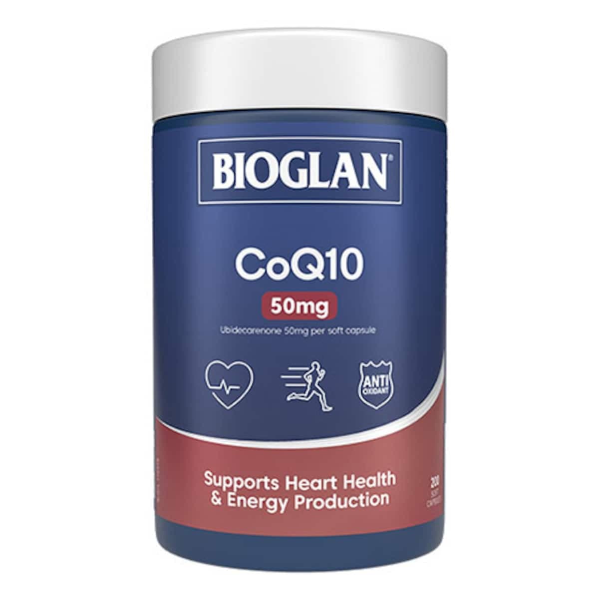 Bioglan Coq10 50Mg Potent Antioxidant 200 Capsules