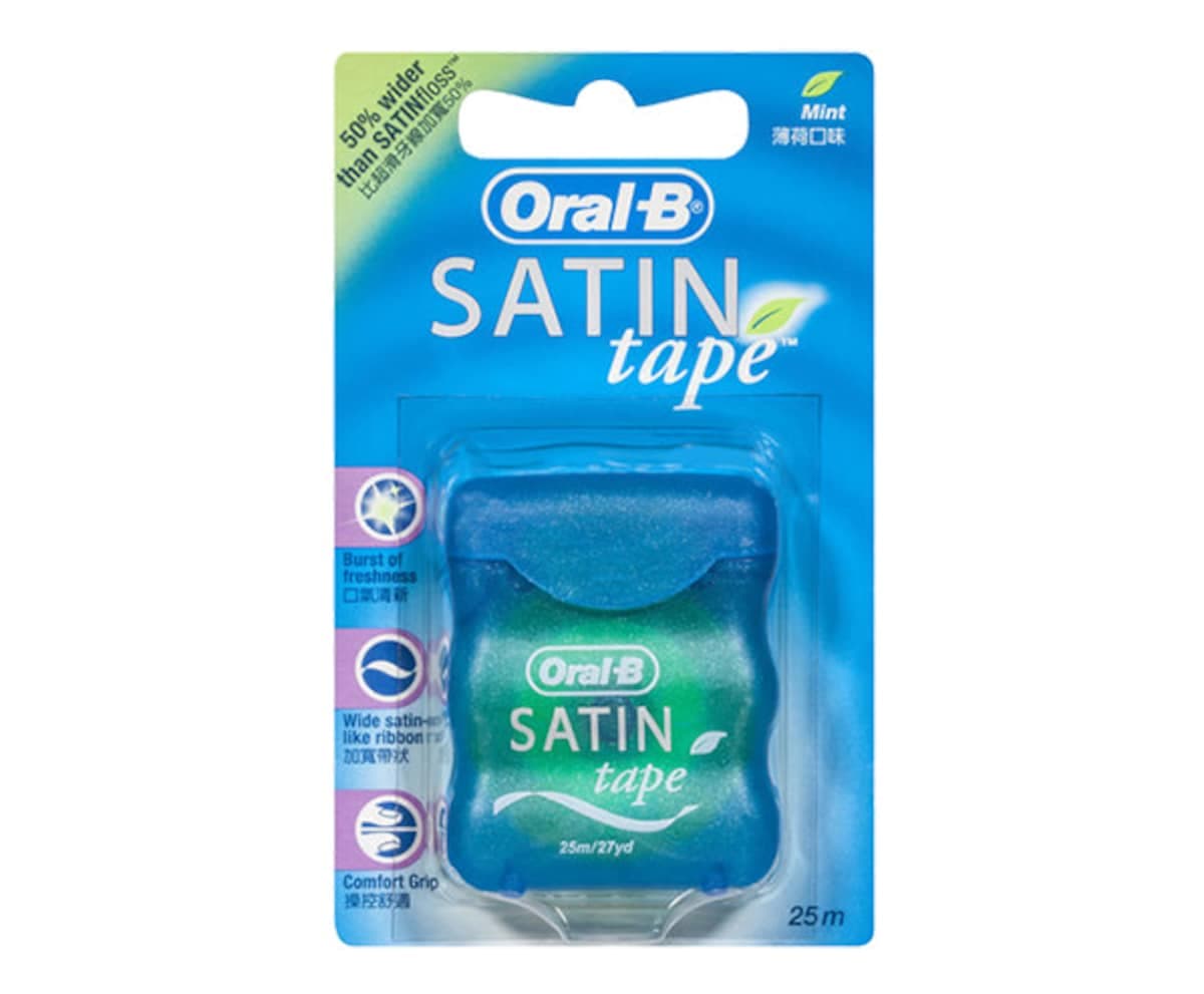 Oral B Satin Tape Mint Dental Floss 25M