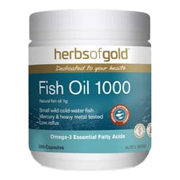 Herbs Of Gold Fish Oil 1000 200 Capsules