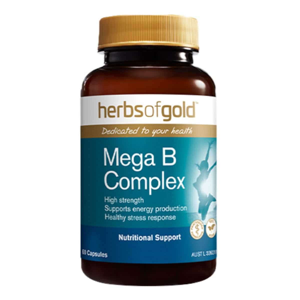 Herbs Of Gold Mega B Complex 60 Capsules