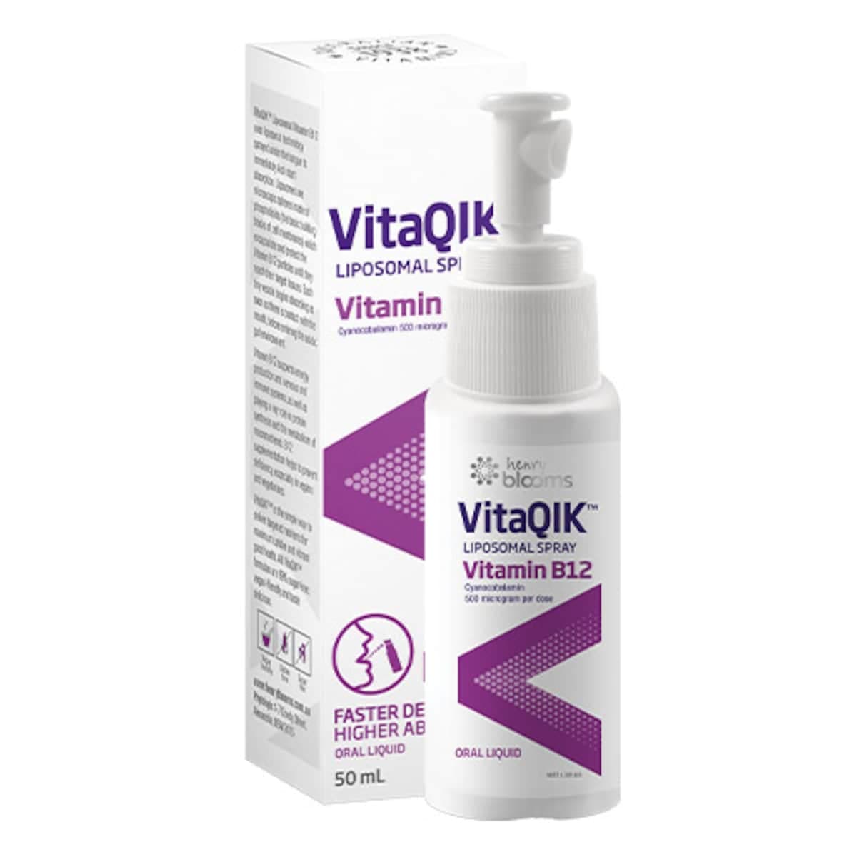 Henry Blooms Vitaqik Liposomal Vitamin B12 50Ml