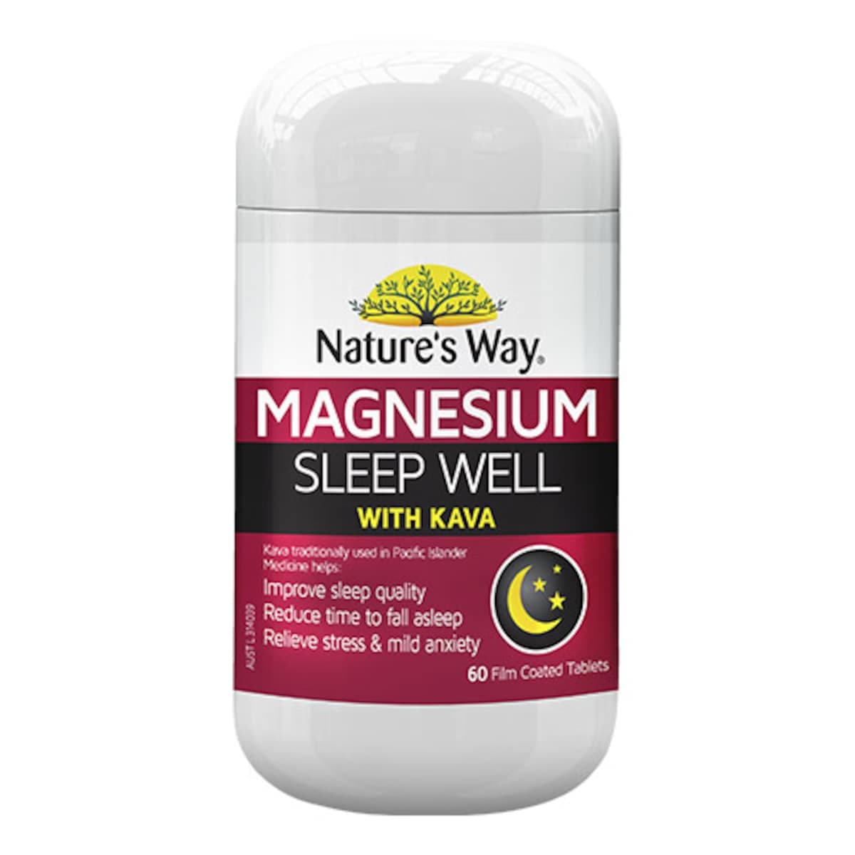 Thumbnail Natures Way Magnesium Sleep Well With Kava 60 Tablets