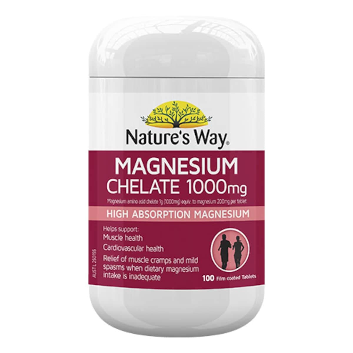 Thumbnail Natures Way Magnesium Chelate 1000Mg 100 Tablets