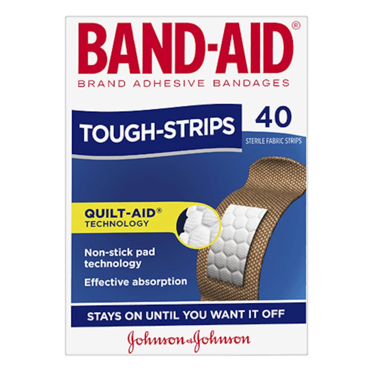 Thumbnail Band-Aid Tough Strips 40 Fabric Strips