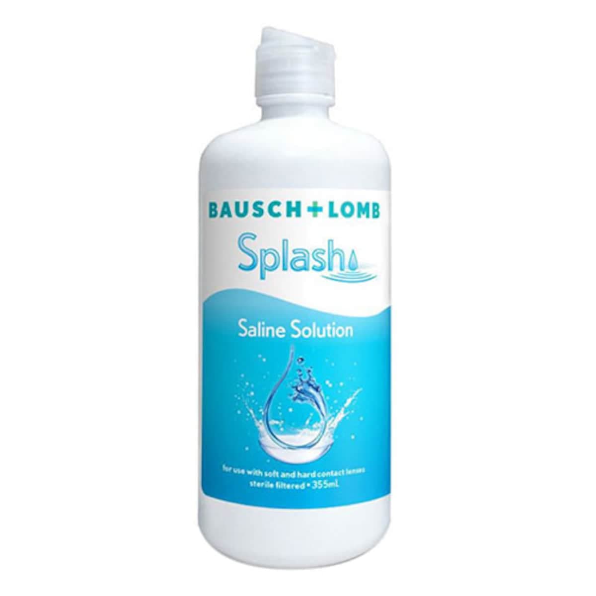 Bausch & Lomb Splash Saline Solution 355Ml