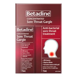 Betadine Concentrated Sore Throat Gargle 15Ml