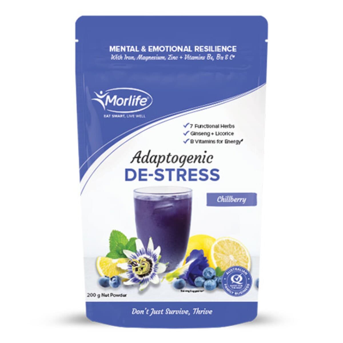 Morlife Adaptogenic De-Stress 200G