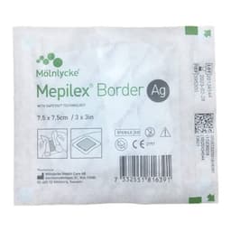 Mepilex Border Ag Wound Dressing 395200 7.5Cm X 7.5Cm Single