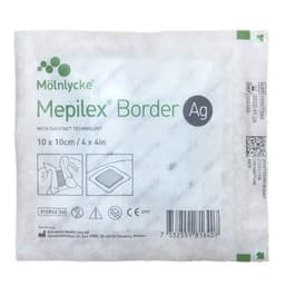 Mepilex Border Ag Wound Dressing 395300 10Cm X 10Cm Single