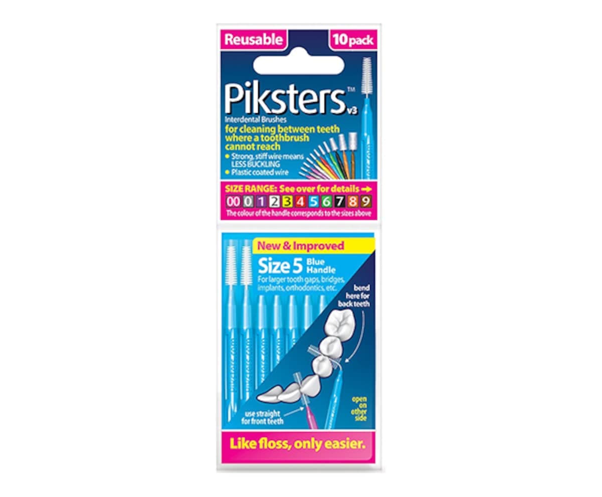 Piksters Interdental Brushes Size 5 Blue 10 Pack