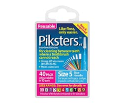 Piksters Interdental Brushes Size 5 Blue 40 Pack