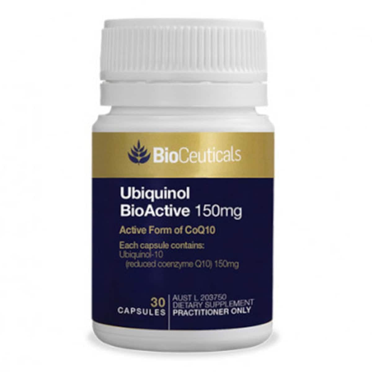 Bioceuticals Ubiquinol Bioactive 150Mg 30 Capsules