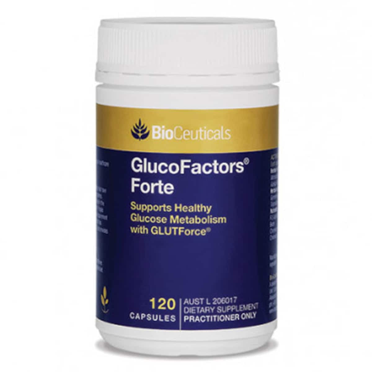 Bioceuticals Glucofactors Forte 120 Capsules