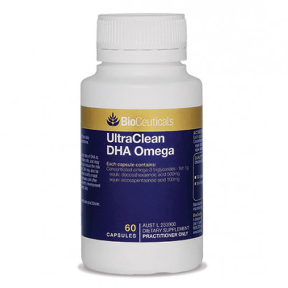 Bioceuticals Ultraclean Dha Omega 60 Capsules