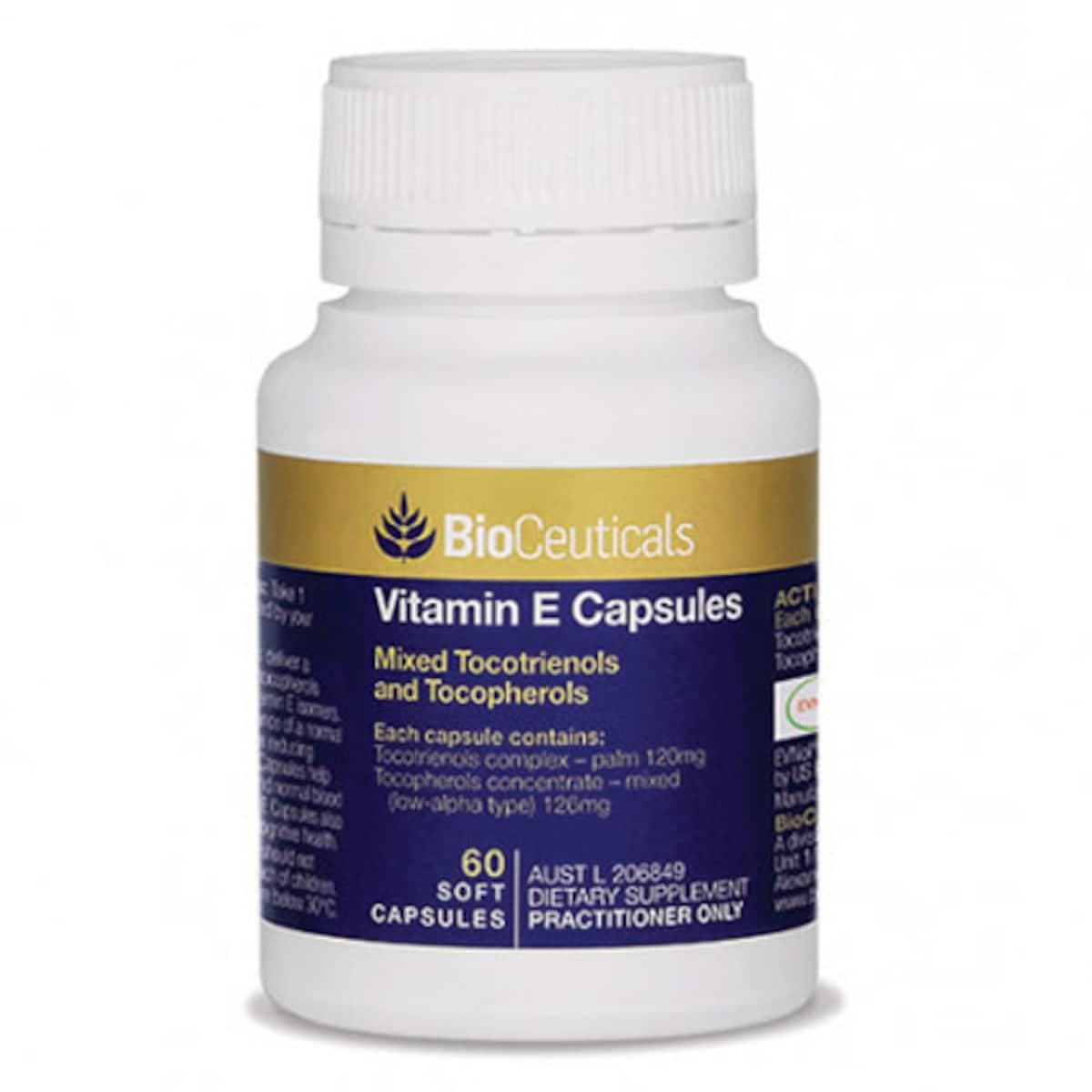 Bioceuticals Vitamin E Capsules 60 Capsules