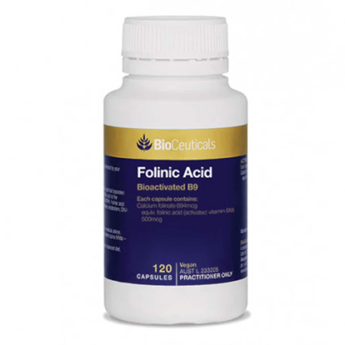 Bioceuticals Folinic Acid 120 Capsules