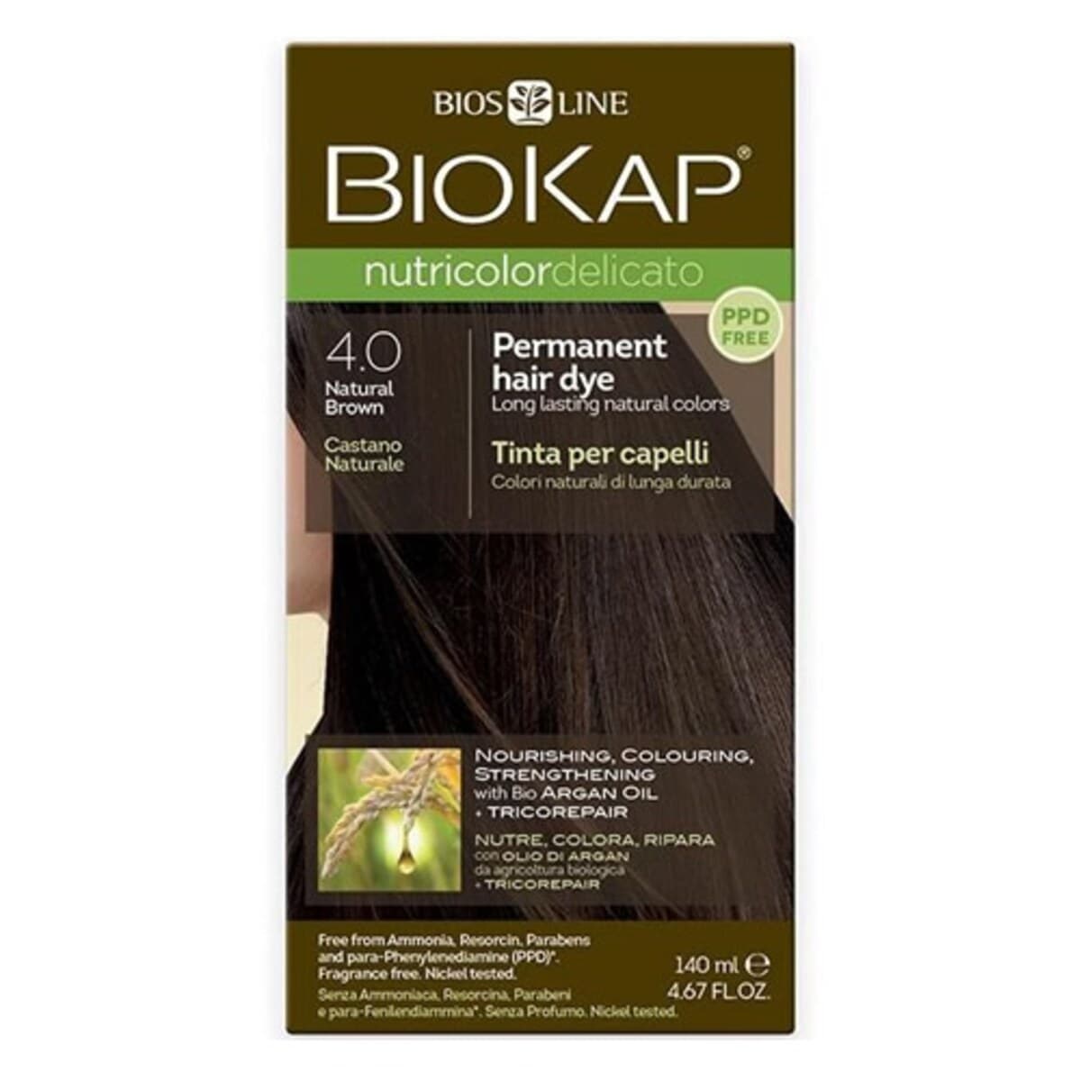 Biokap Nutricolor Delicato 4.0 Natural Brown 140Ml