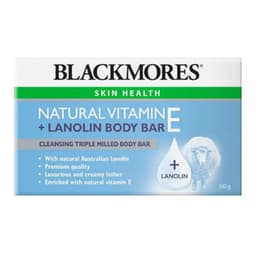 Blackmores Natural E + Lanolin Body Bar 100G