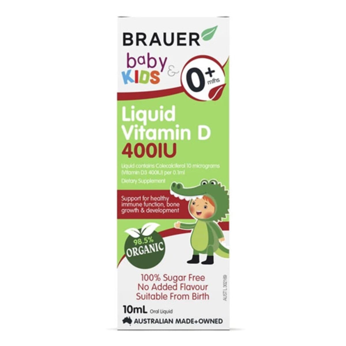 Brauer Baby & Kids Liquid Vitamin D 400Iu 10Ml