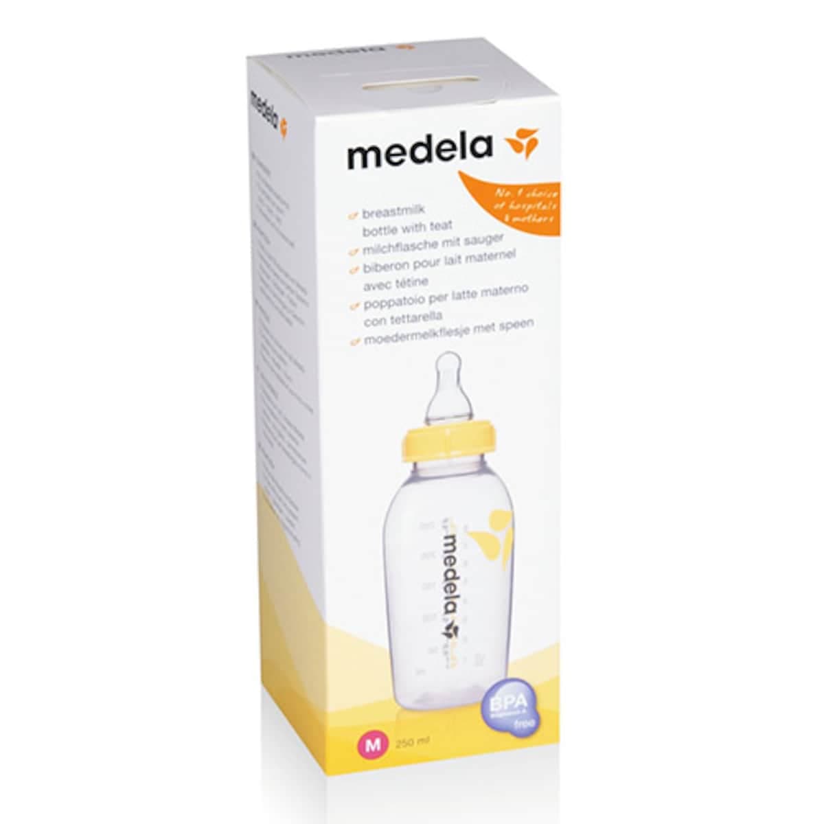 Medela Breastmilk Bottle With Medium Flow Teat 250Ml