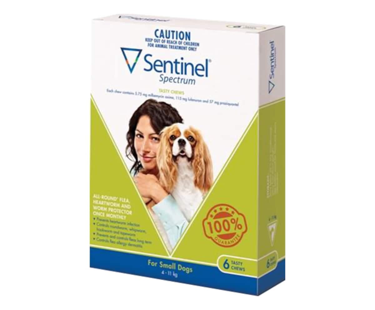 Sentinel Spectrum For Small Dogs 4-11Kg Green 6 Tasty Chews