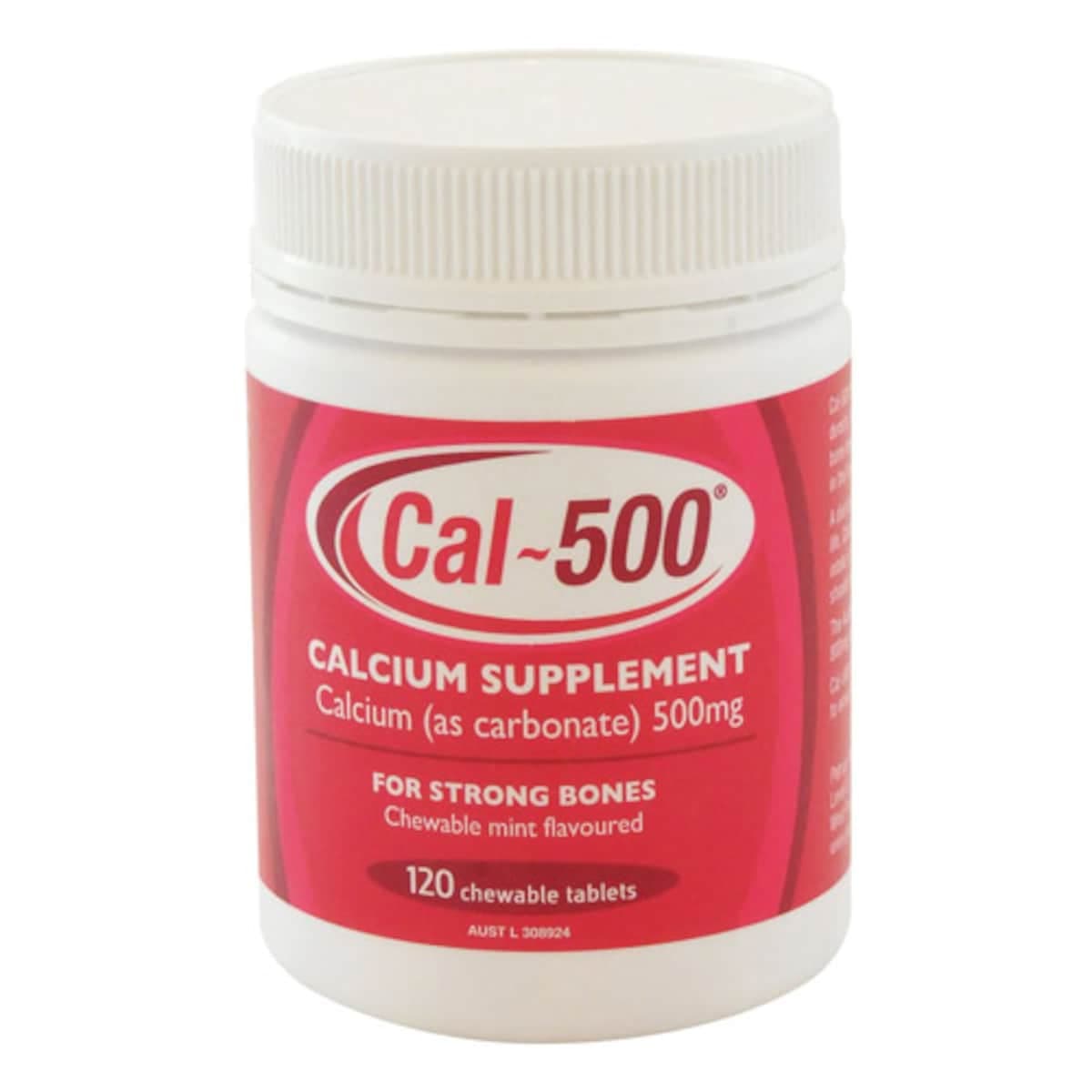 Cal-500 Calcium 120 Chewable Tablets