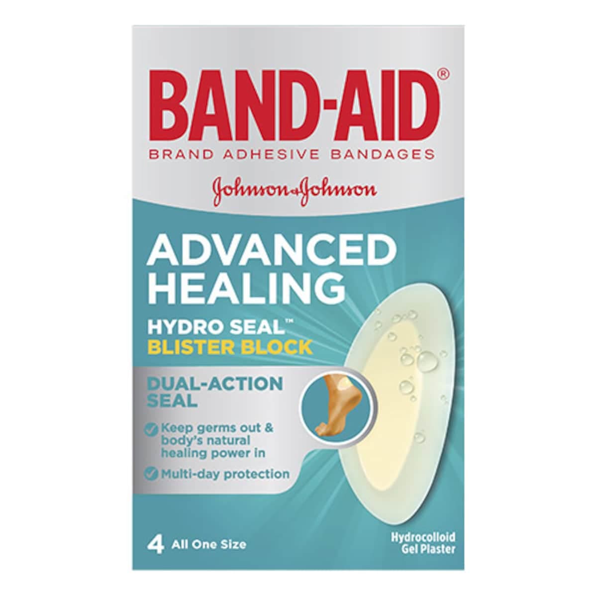 Thumbnail Band-Aid Advanced Hydro Seal Blister Block 4 Gel Plasters