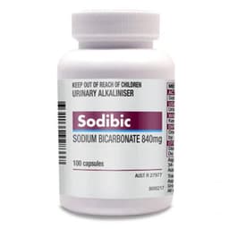 Sodibic Sodium Bicarbonate 840Mg 100 Capsules