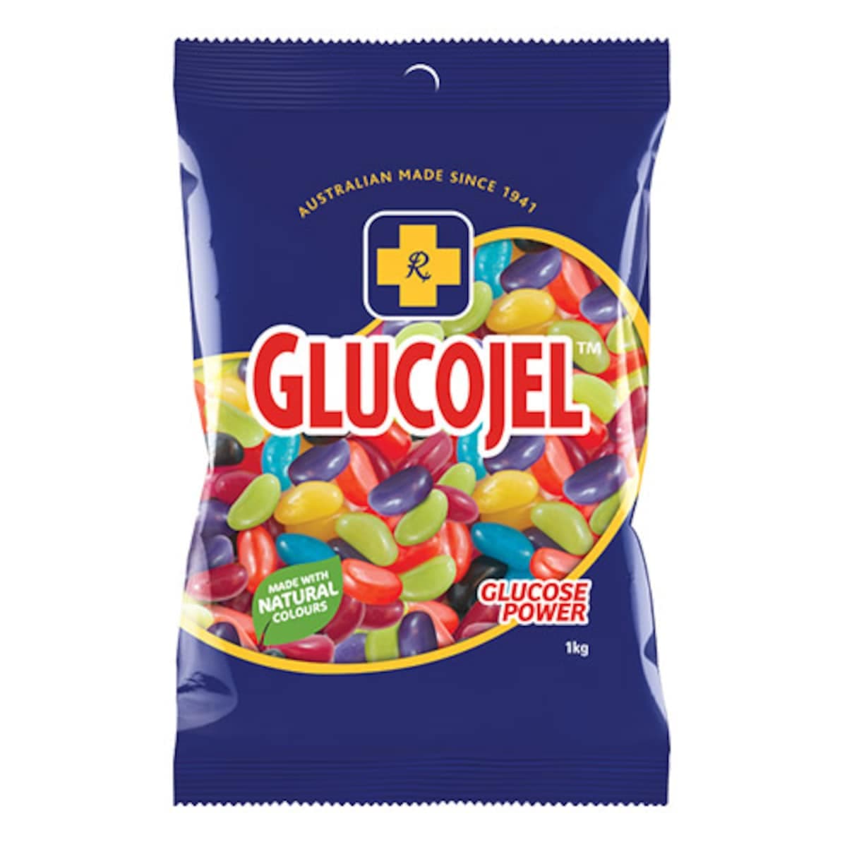 Gold Cross Glucojel Jelly Beans Mixed 1Kg