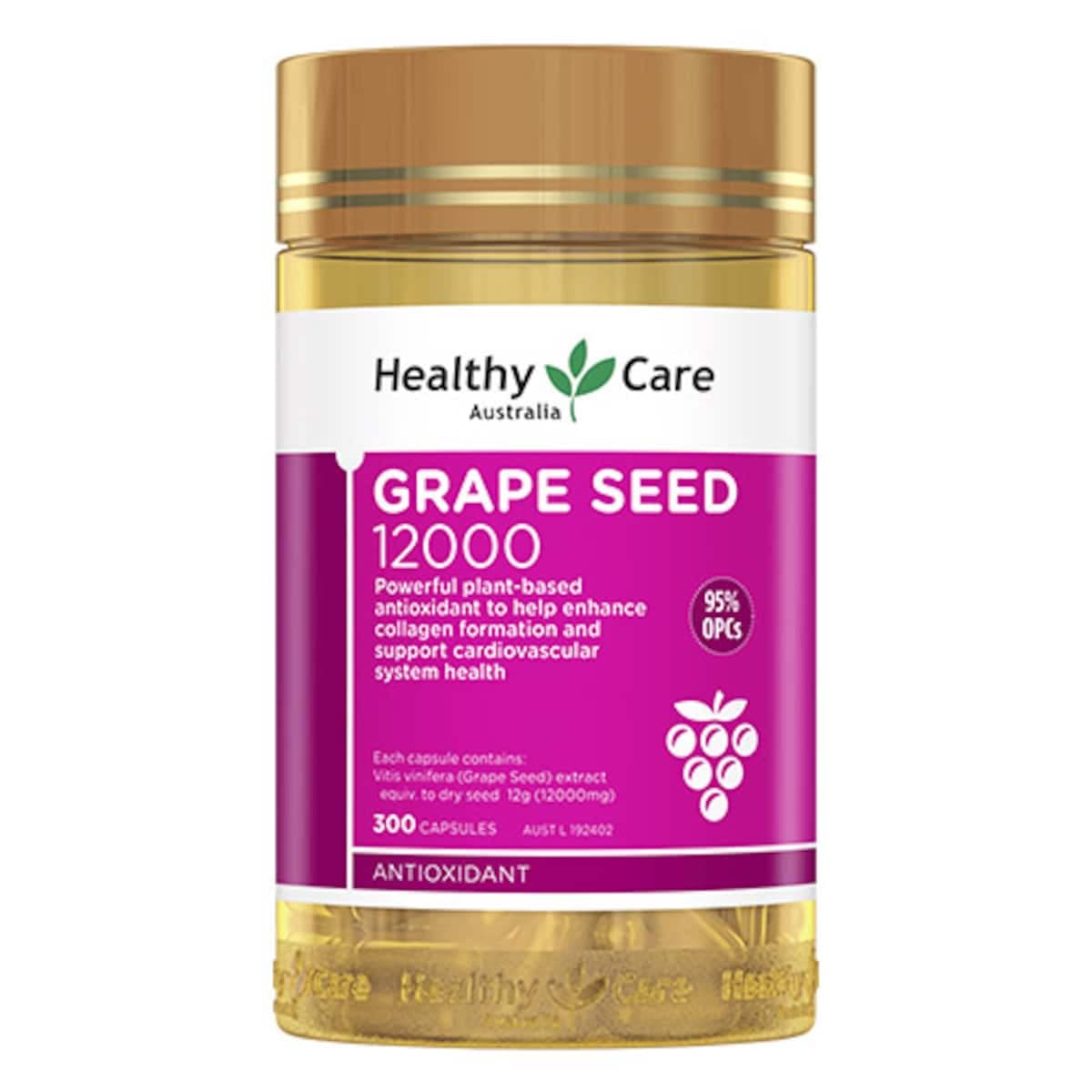 Thumbnail Healthy Care Grape Seed Extract 12000 300 Capsules