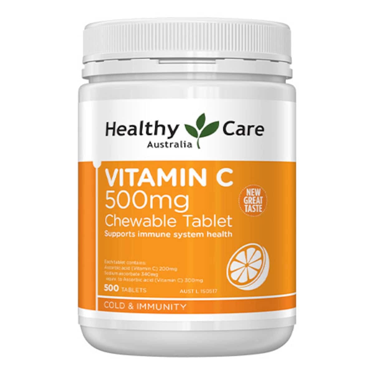 Thumbnail Healthy Care Vitamin C 500Mg 500 Chewable Tablets