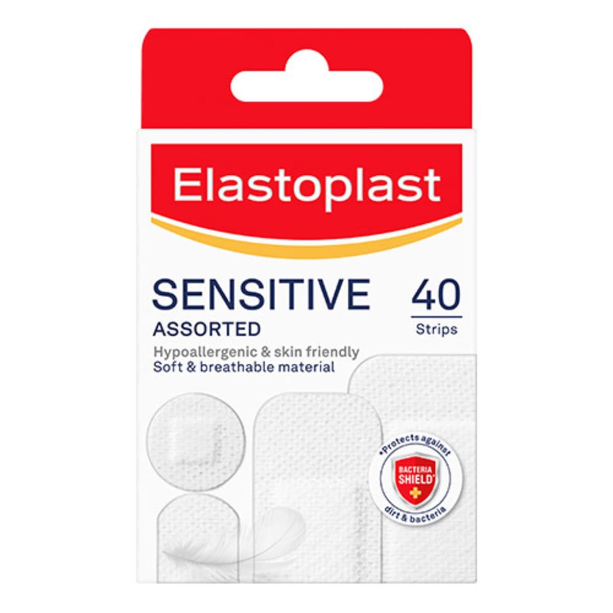 Elastoplast Sensitive Hypoallergenic Strips Assorted 40 Pack