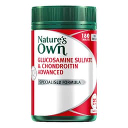 Natures Own Glucosamine Sulfate & Chondroitin Advanced 180 Tablets