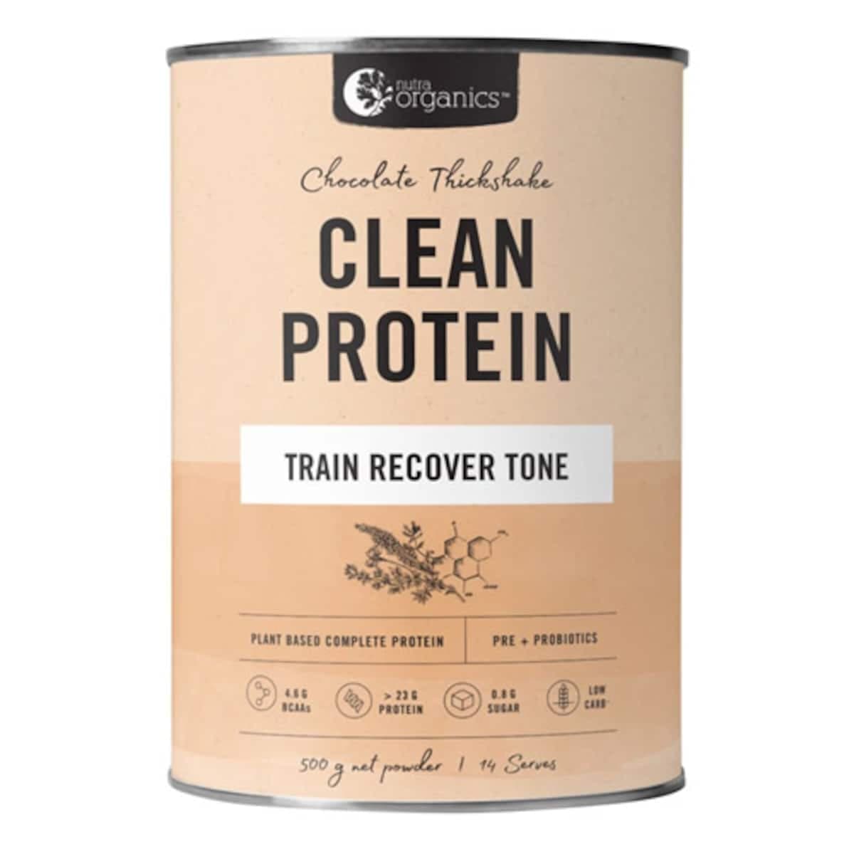 Nutra Organics Clean Protein Chocolate Thickshake 500G