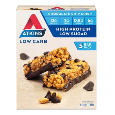 Atkins Daybreak Chocolate Chip Crisp Bars 5 Pack