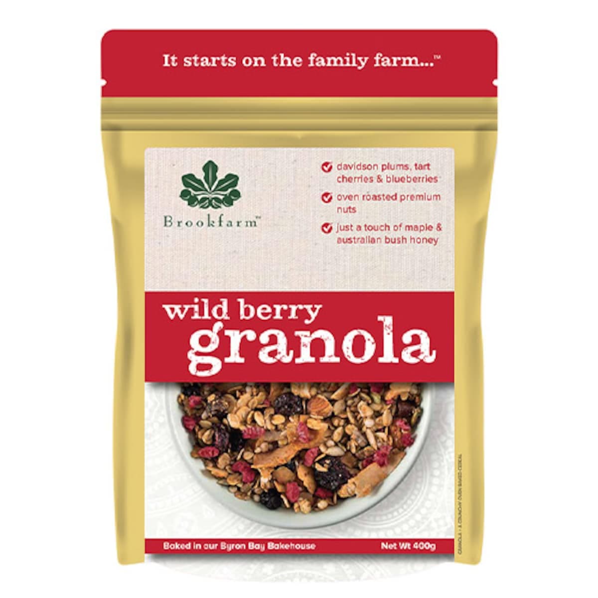 Brookfarm Wild Berry Granola 400G