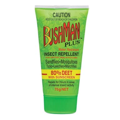 Bushman Plus 80% Deet Insect Repellent Gel With Sunscreen 75G