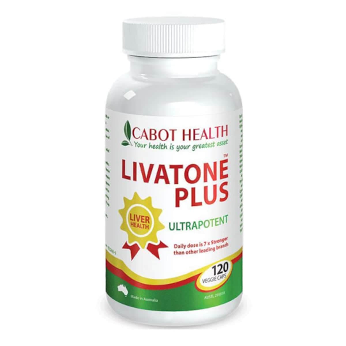 Cabot Health Livatone Plus Tumeric 120 Capsules