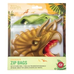 Bpa Free Reusable Zip Bag Dinosaurs 8 Pack