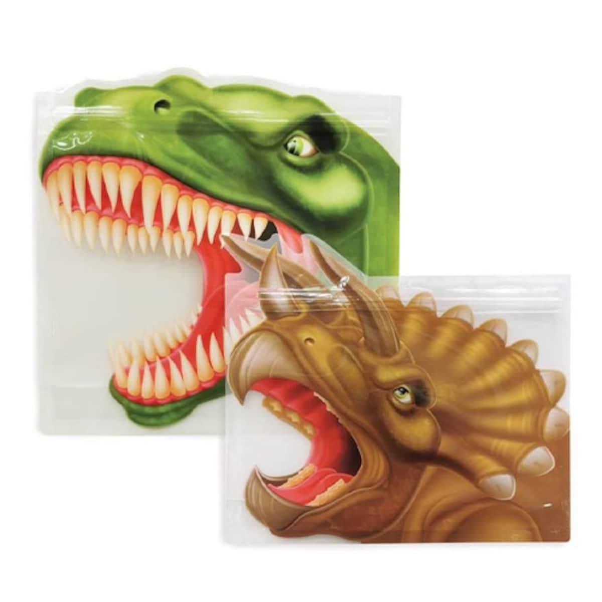 Thumbnail Bpa Free Reusable Zip Bag Dinosaurs 8 Pack