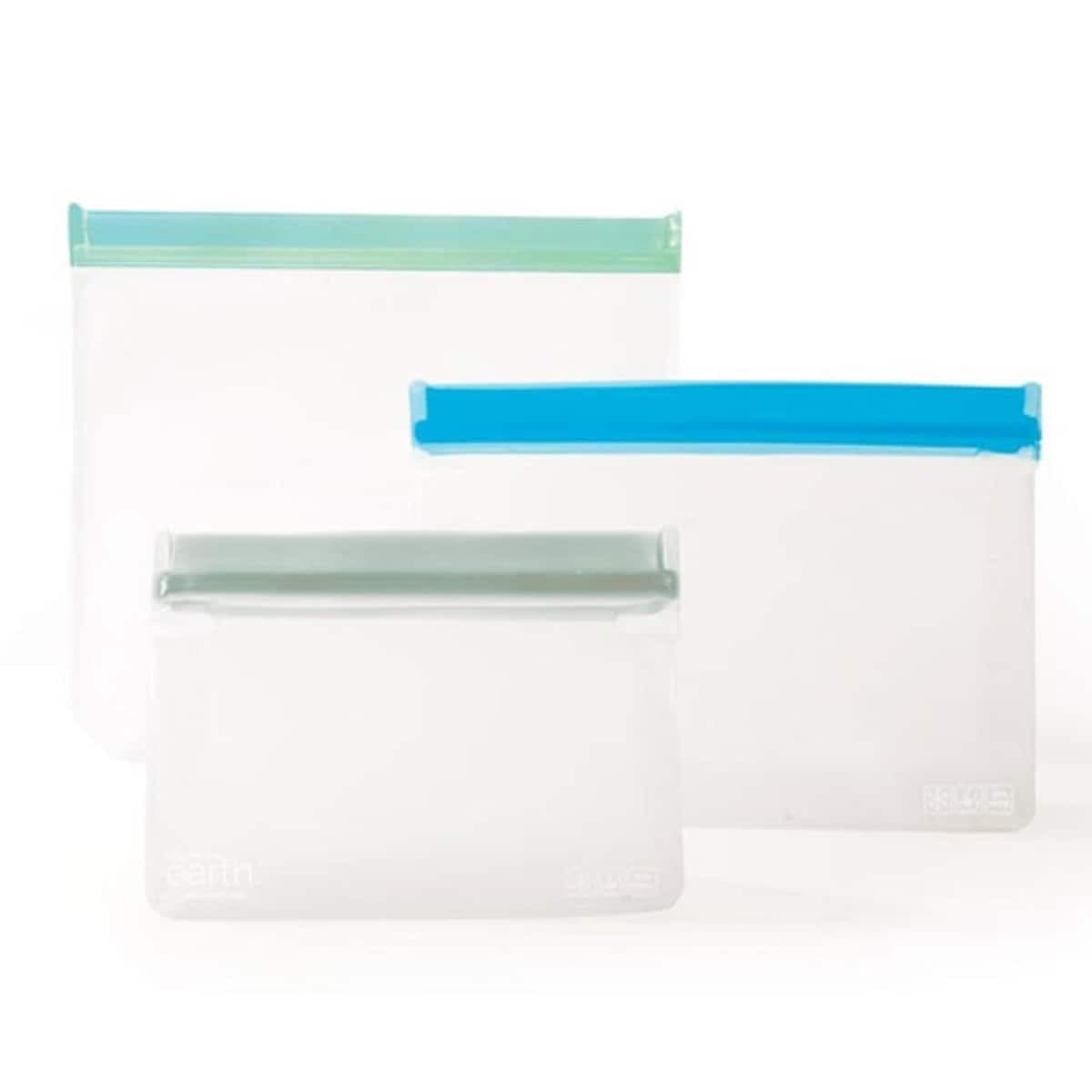 Thumbnail Bpa Free Reusable Zip Pouches 3 Pack