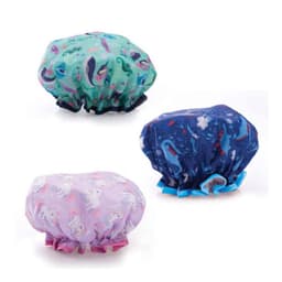 Kids Shower Cap Animal Print Assorted Designs (Colour Selected At Random)