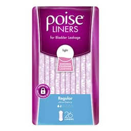 Poise Liners Regular 26 Pack