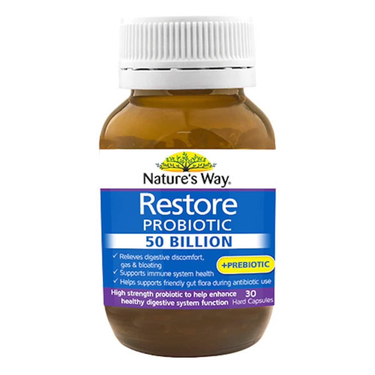 Natures Way Restore Probiotic 50 Billion 30 Capsules