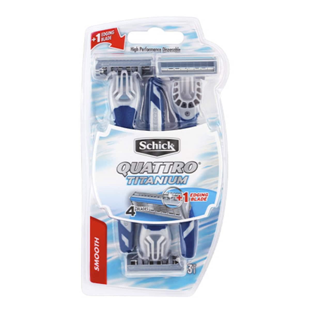 Schick Quattro Titanium Disposable Razor 3 Pack