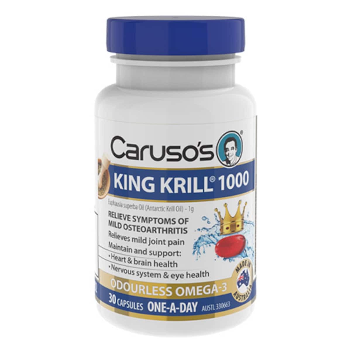 Carusos King Krill 1000Mg 30 Capsules